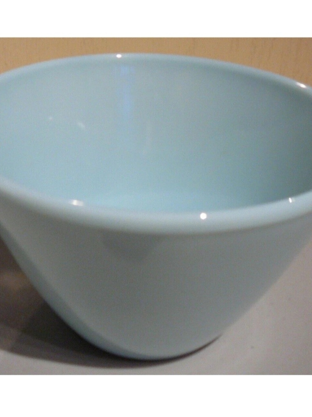 8.5" Fire King Blue Delphite Nesting Mixing Bowl Splashproof circa 1951-1960 A